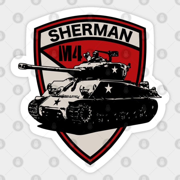 M4 Sherman Tank Sticker by TCP